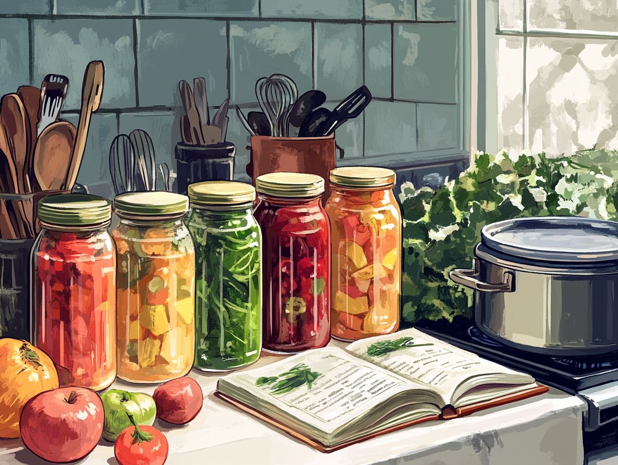 Image illustrating frequently asked questions about canning.