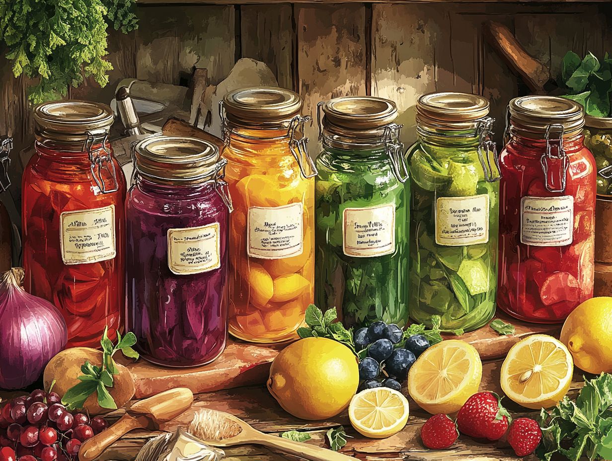 Illustration of how to adjust acidity in canning